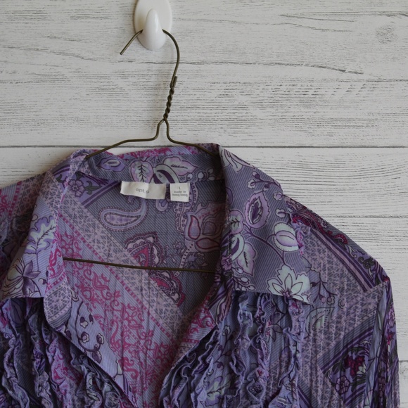 Y2k Purple Blouse - Picture 2 of 5